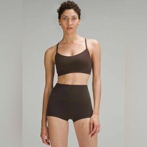 NWT Lululemon Flow Y Nulu Sports Bra Espresso
